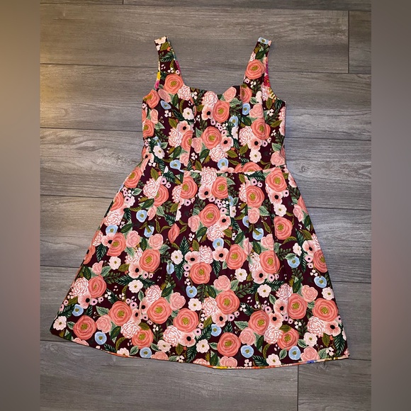 EUC Like New OOAK Reversible Handmade Vintage Style Retro Floral Colorful Dress - Picture 3 of 11